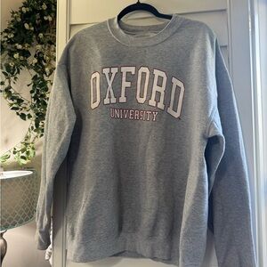 College sweatshirt